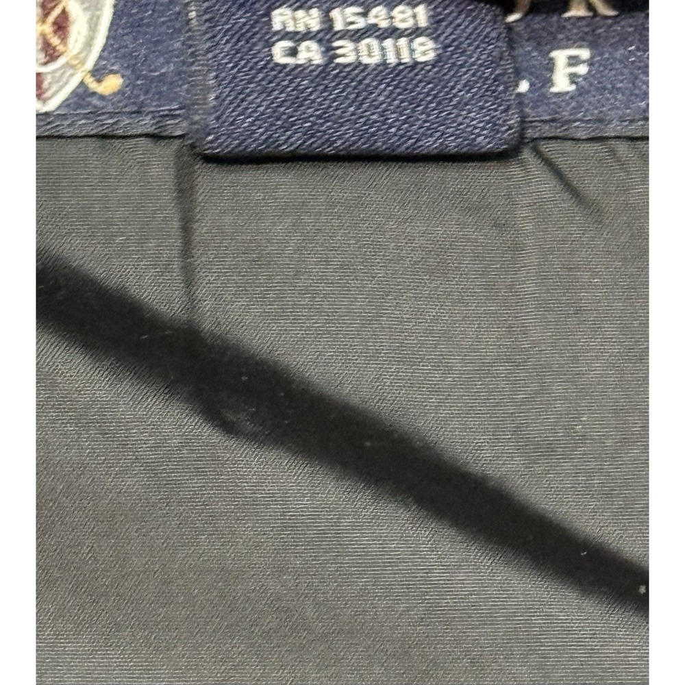 Oxford Golf V-Neck Sweater Men's Size Large Olive Green Embroidered Cursive "R" - Picture 4 of 11